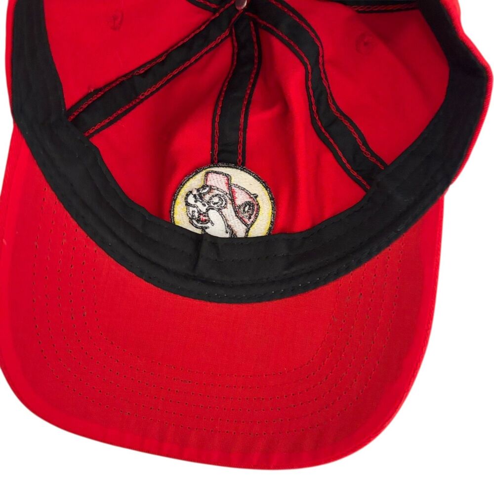 Buc-ee's Hat Adult Red Baseball Cap Hat Adjustable Emrboidered - Picture 6 of 8